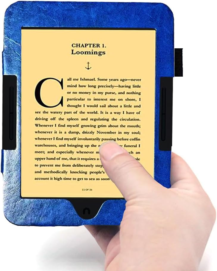 AFesar Case for Nook Glowlight Plus 7.8 Inch 2019 Release BNRV700 Model Protective Cover Shell Cases (Dark Blue, for Nook Glowlight Plus 7.8"-inch(Model:BNRV700)) - Image 3